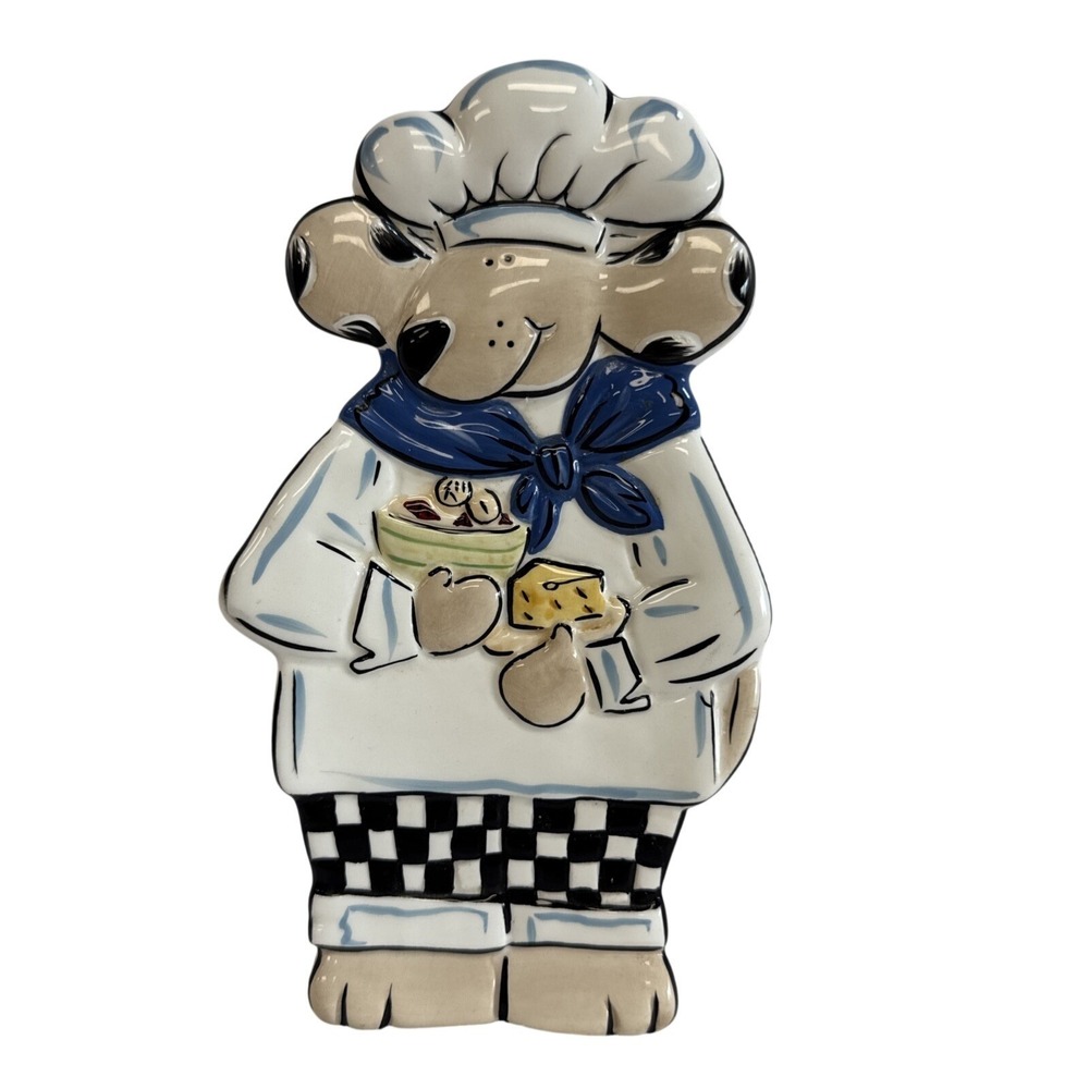 Boston Warehouse Ellen Crimi-Trent Mouse Chef Ceramic Spoon Rest 2003 Multicolor